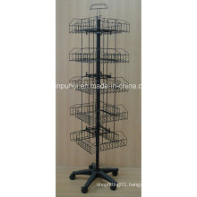 Multi Functional Metal Wire Floor Revolving Stand (PHY2035)
